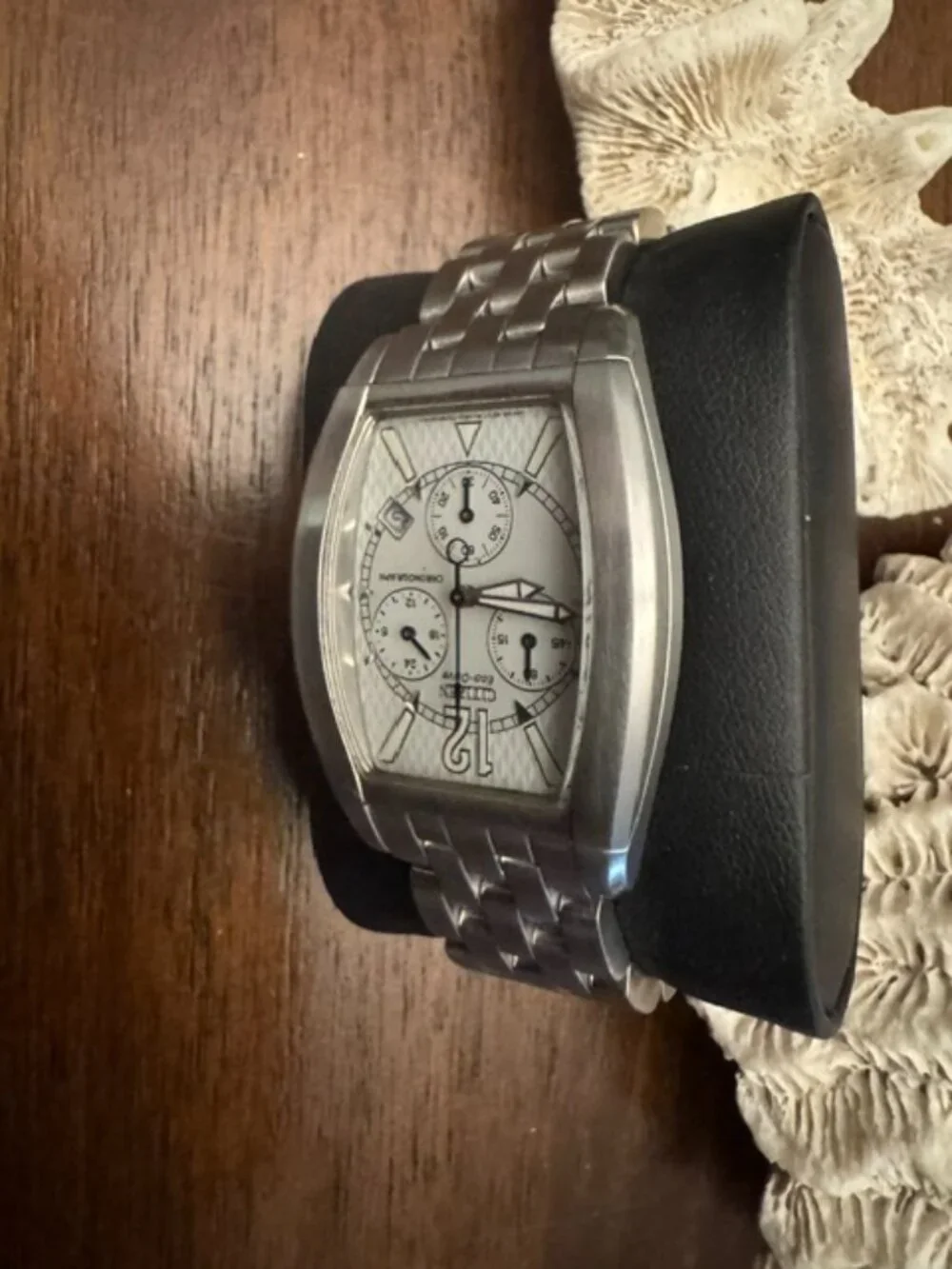 VINTAGE - Citizen Men's Eco-Drive Tonneau Chronograph - AS IS